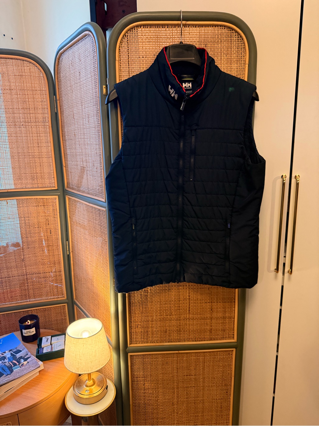 Helly Hansen Primaloft Quilted Vest Navy Blue Men’s Medium Full Zip